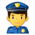 👮‍♂️ man police officer display on Samsung